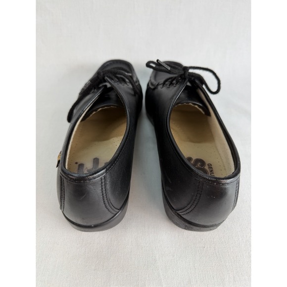 SAS SIESTA LACE UP WOMEN LOAFERS SIZE 11 BLACK LEATHER - Picture 8 of 13